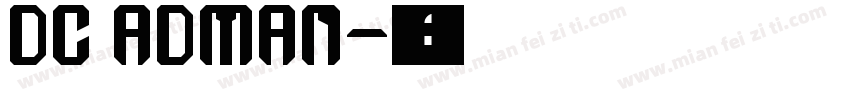 DC adman字体转换